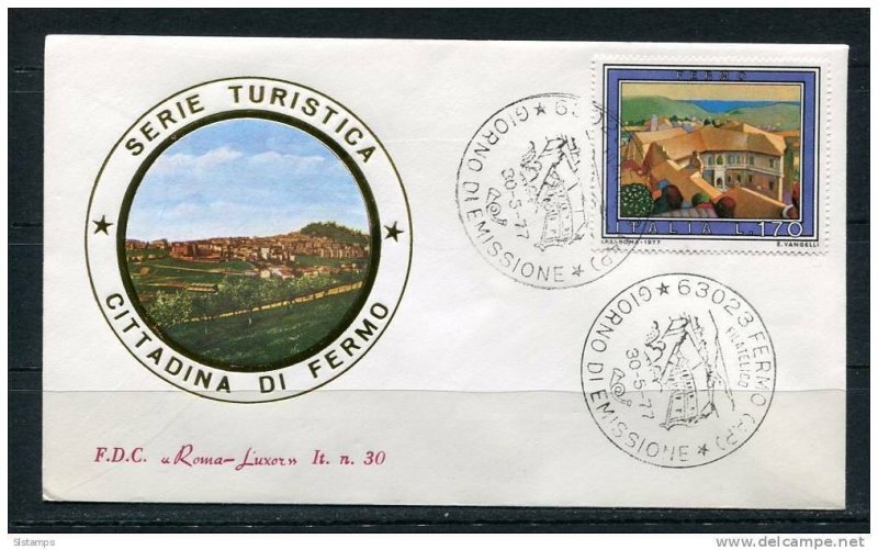 Italy 1977 First  Day Cover Special Cancel  Tourism Cittadina Di Permo