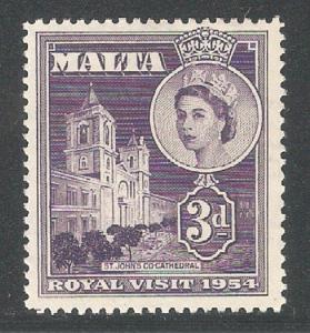 Malta 1954,Royal Visit,Sc 242,Mint Hinged*