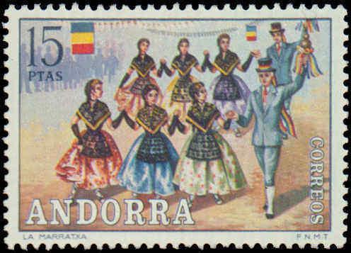 1972 Andorra Spanish Administration #69-74, Complete Set(6), Never Hinged