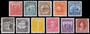 El Salvador Scott 170A-170D, 170F-170L (1897) Mint H F-VF