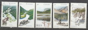 Canada   1321-25    (O)    1991   Le $0.40     Complet