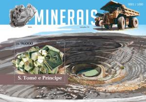 SAO TOME E PRINCIPE 2015 SHEET MINERALS st15401b