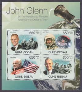 2012 Guinea-Bissau 5882-5885KL Astronaut John Glenn 10,00 €