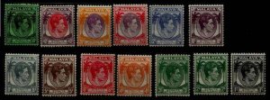 Straits Settlements 238/49, MH,13val SCV153.50