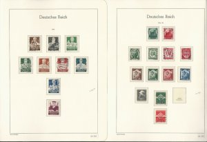 Germany Stamp Collection on 8 Hingless Lighthouse Pages, 1933-1935, JFZ