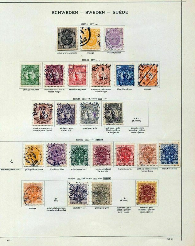 Sweden Portugal Samos OLD/MID M&U on Pages(Apx 70+Items)Hux 761