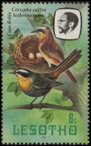 Lesotho 325a - Mint-NH - 6s Cape Robin (Dated: 1982) (cv $0.55)