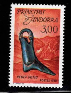 Andorre (French) Andorra Scott 361 MNH** shoe stay stamp