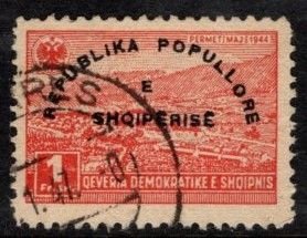 Albania - #377 Peoples Republic Overprint - Used