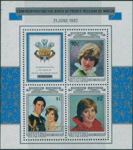 Aitutaki 1982 SG424 Prince William MS MNH