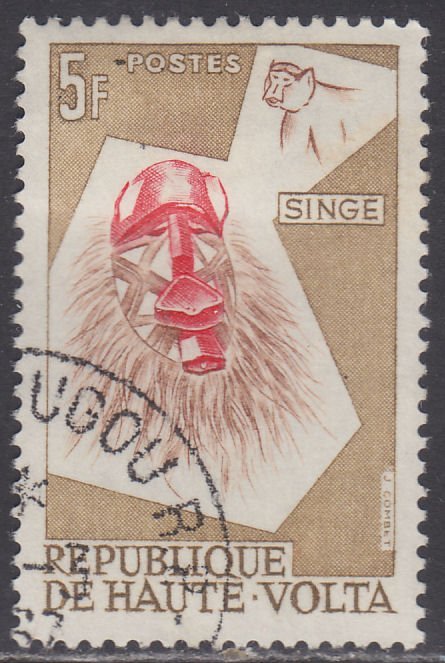 Burkina Faso 77 Monkey Mask 1960