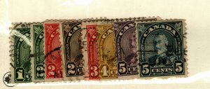 Canada #163-170 used