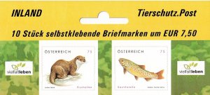 Austria 2236-2237 MNH stamps wildlife animals otter salmon fish (1)