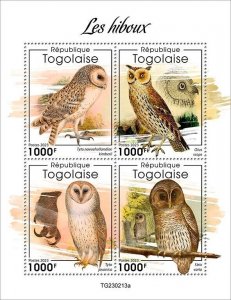 2024 04 - TOGO - OWLS             4V  complet set    MNH **