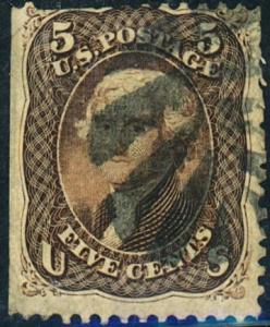 U.S. #95 Used Ave-Fine Short perfs  Cat$800