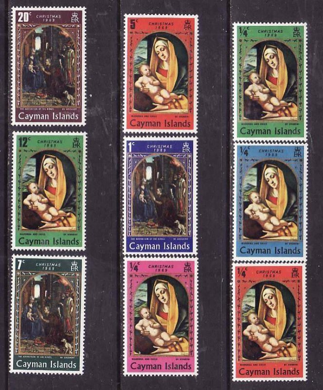 Cayman Is.-Sc#242-50- id2-unused NH set-Christmas-1969-