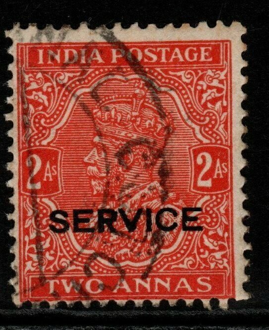 INDIA SGO128 1935 2a VERMILION(SMALL DIE) USED