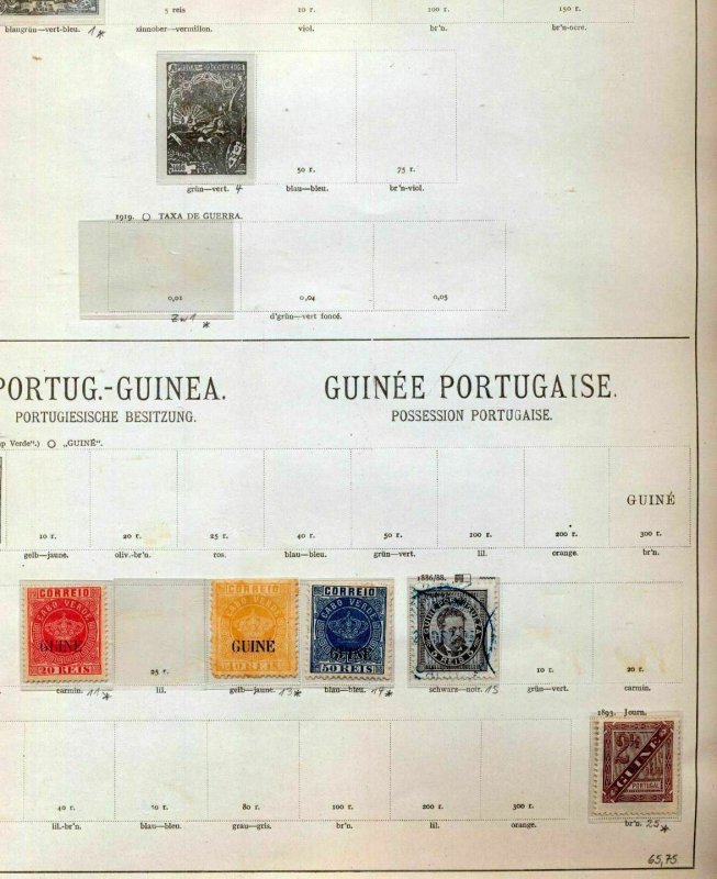 Portugal Cols Guinea Africa Zambezia M&U on Early Pages(Apx 100+Items)Hux 888