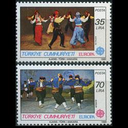 TURKEY 1981 - Scott# 2178-9 Europa-Dance Set of 2 NH