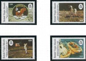 British Virgin Is 641-44 MNH 1989 1st Moon Landing 20th Anniv (fe4835)