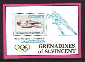 St Vincent Grenadines 927 Winter Olympics Souvenir Sheet MNH VF
