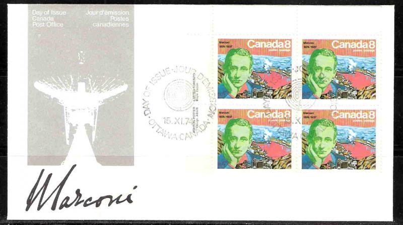 Canada 0654 FDC