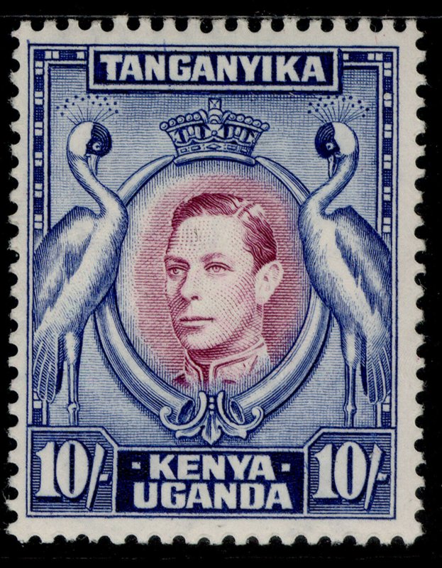 KENYA UGANDA TANGANYIKA GVI SG149b, 10s reddish-purple & blue, LH MINT. Cat £55.