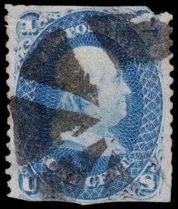 United States Scott 63 (1861) Used G-F, CV $45.00 D