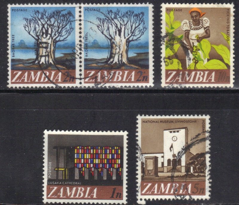 ZAMBIA SC# 39+40+42+44  **MINT&USED** 1968     SEE SCAN