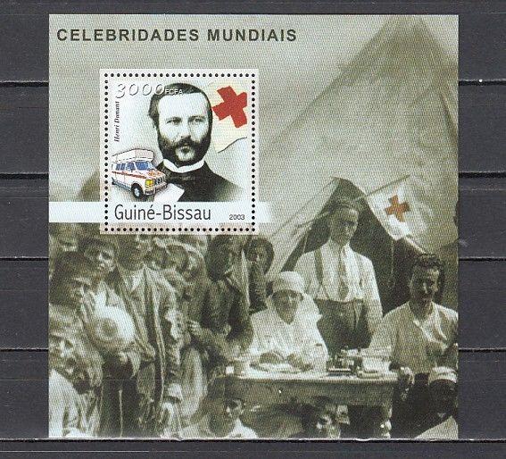 Guinea Bissau, Mi cat. 2426 C. Henri Dunant and Red Cross s/sheet. ^