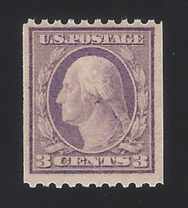 US #489 1916-18 Violet Type I Unwmk Perf 10 Horz MNH F-VF Scv $10