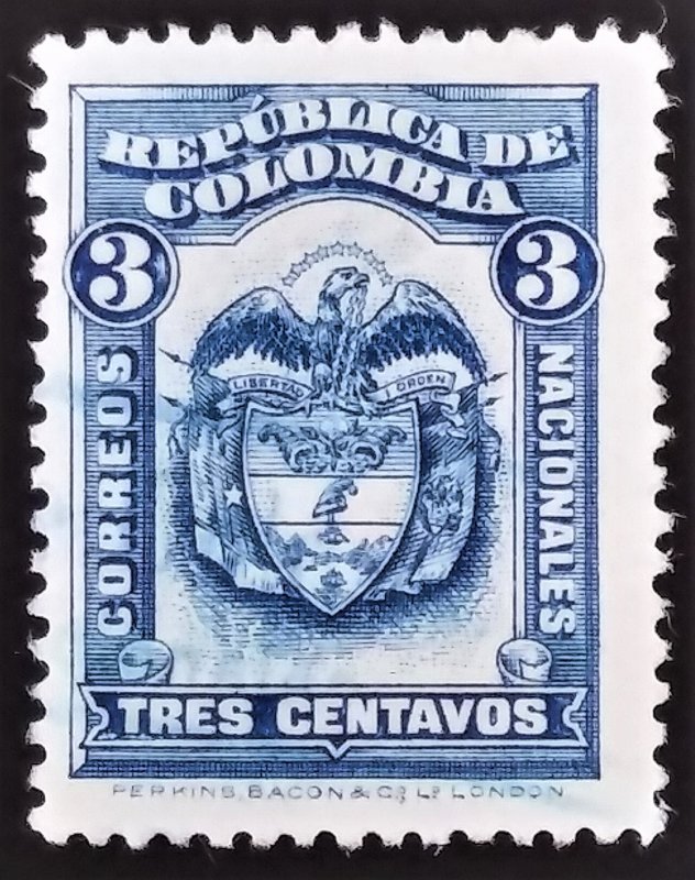 1917 COLOMBIA  3c   MINT NH STAMP - ID:7357