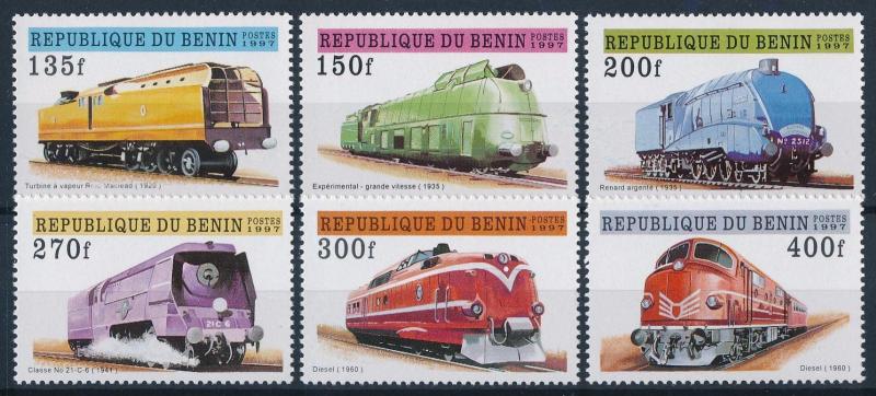 [63650] Benin 1997 Railway Train Eisenbahn Chemin de Fer  MNH