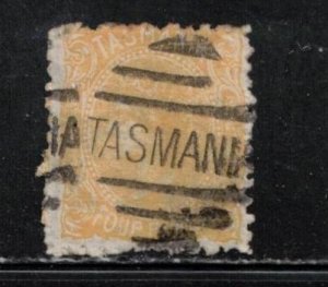 TASMANIA Scott # 64 Used - Queen Victoria CV $42.50