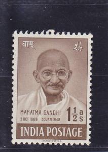 India  Scott#  203  MH/HR