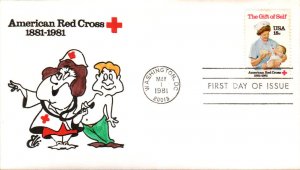 #1910 American Red Cross Ellis FDC