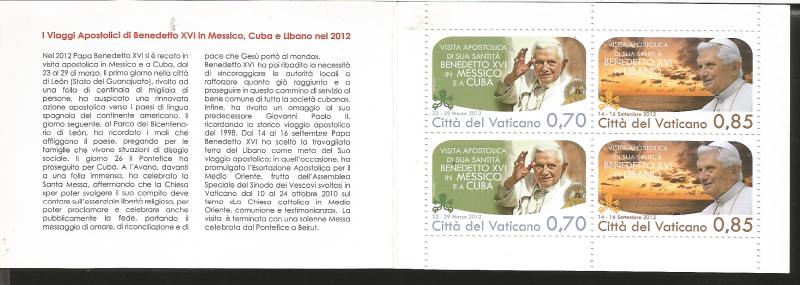 RJ) 2012 VATICAN CITY, BOOKLET, APOSTOLIC VISIT OF HIS HOLINESS BENEDICT