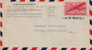 United States A.P.O.'s 6c Transport 1945 U.S. Army A.P.O. 959 Wheeler Field, ...