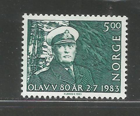 NORWAY, 827, MNH, KING OLAV