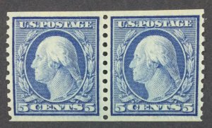 MOMEN: US STAMPS #496 PAIR MINT OG NH **PSE GRADED CERT 95** LOT #48544