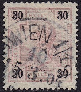 Austria - 1901 - Scott #78a - used - WIEN 10 pmk