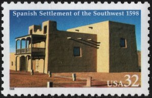 SC#3220 32¢ Spanish Settlement Single (1998) MNH