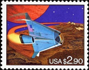 1993 $2.90 Priority Mail, Future Space Shuttle Scott 2543 Mint F/VF NH