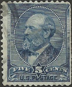 # 216 Indigo Used FAULT Double Transfer James A. Garfield