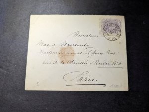 1899 Brazil Cover Rio De Janeiro to Paris France