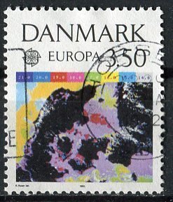 Denmark 1991: Sc. # 936: Used Single Stamp