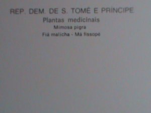 ​ST.TOMAS PC-1983 MEDICINAL PLANTS PREPAID HIGH VALUE POSTCARD-MNH-VF