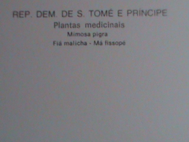 ​ST.TOMAS PC-1983 MEDICINAL PLANTS PREPAID HIGH VALUE POSTCARD-MNH-VF