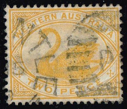 Australia-Western Aust. #74 Swan; Used (3.50)