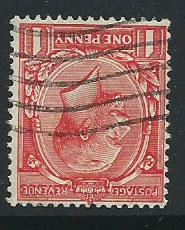 GB George V  SG 419wi  Used 1 pulled perf